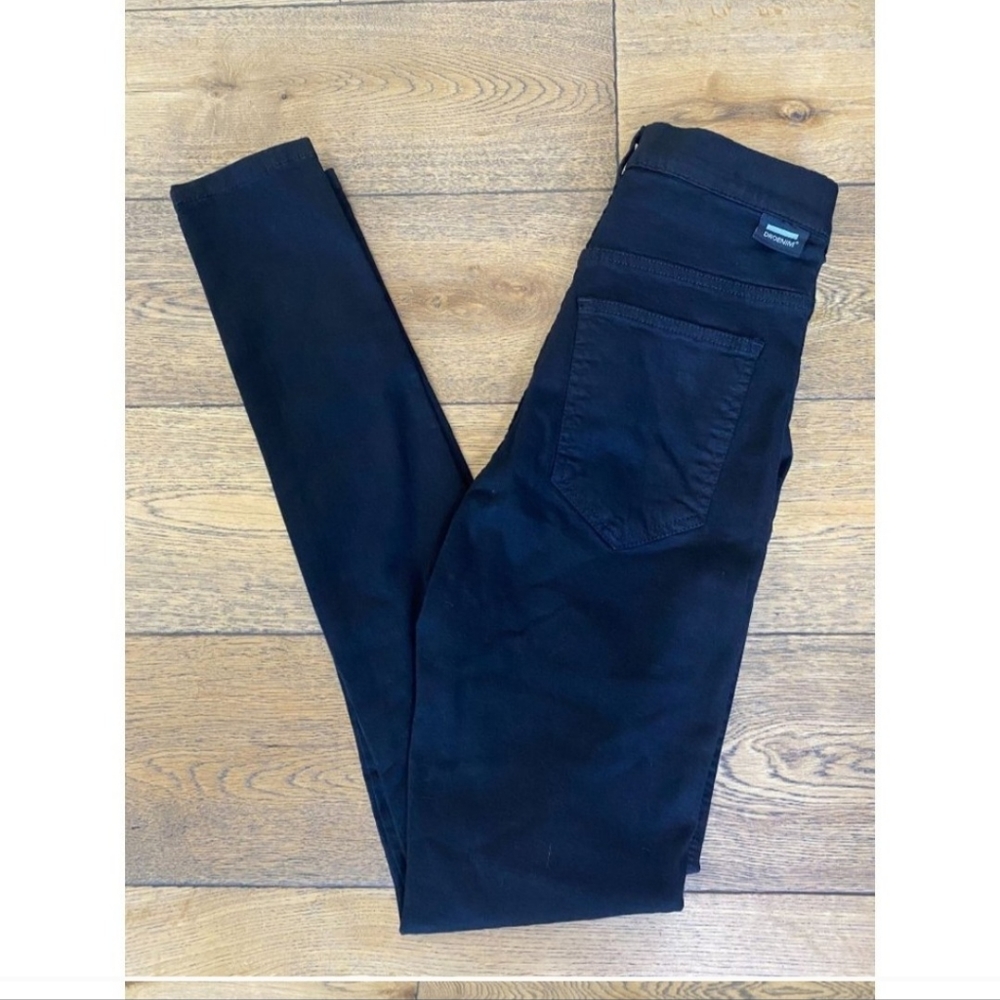 Dr. Denim Moxy Black Ripped Knees High-Rise Skinny Jeans Women's Size Small S